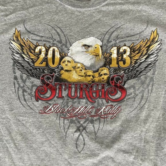 Sturgis 2013 T-tshirt Mount Rushmore - Picture 1 of 5